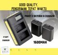Paket Baterai & Charger for Sony ZVE10 / ZV-E10 - Batre Battery Casan. 