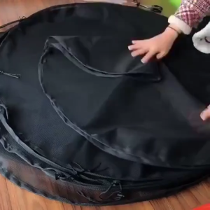 Adjustable Rain Barrel Mesh Cover With Drawstring Mosquito‑Proof Net Keep Leaves Debris Out for Water Buckets