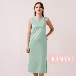 RIMINI - Dress Wanita Polos Dress Casual Kekinian Size Xs - XL - Zevanya Midaxi 186096