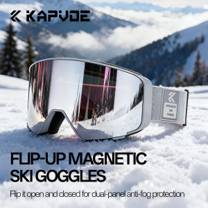 Kapvoe | KAPVOE Flip-up ski goggles Anti-fog Winter Outdoor Sports Photochromic Glasses Skating Snowboard Snowmobile snow Accessories
