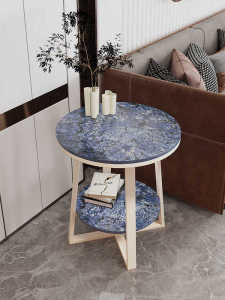 Minimalist Mobile Side Table with Dual-level Storage
