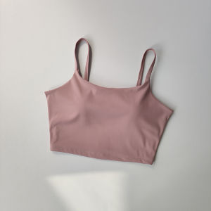 Womens Breathable Push-Up Sports Bra Fitness Top with Fixed Pads Yoga Bra Gym Wear Running Vest Sport Tops for Exercise Bra