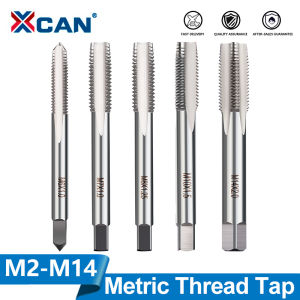 XCAN Right Hand Thread Tap HSS Metric Screw Tap Drill Threading Tool M2 M3 M4 M6 M7 M8 M10 M12 M14 Hand Tools