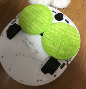 Vải Lau Sàn Robot Hút Bụi Thay Thế 14cm Vải Lau Sàn Điện Dính Bụi Vải Lau Sàn Hình Tròn Phụ Kiện Vệ Sinh Gia Đình