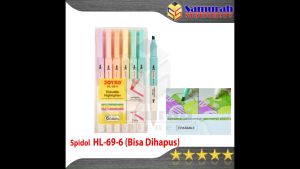 Erasable Highlighter Joyko HL-69 / Spidol Penanda Dihapus HL 69 isi 6