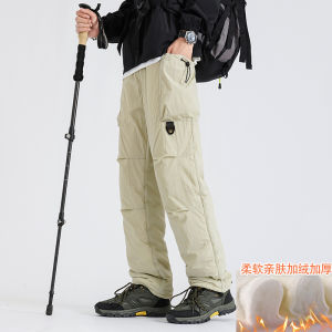 กางเกงกันหนาวหนาสำหรับผู้ชายและผู้หญิง กางเกงป้องกันลมน้ำหนักเบา ระบายอากาศได้ดี ใส่ไปข้างนอกในฤดูหนาว -40 องศาเซลเซียส