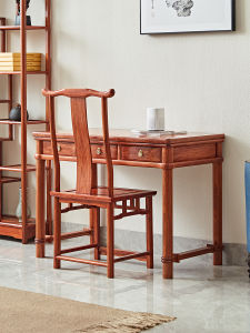 Rosewood Desk Chair For Home Study Solid Wood Guide Rounded Corner Pterocarpus Erinaceus Poir. Computer Desk New Chinese Style Rosewood Small Desk