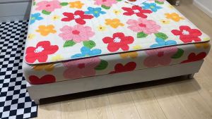 Flower Mattress Protector Cadar Single/Queen/King Size Cotton Fitted Sheet Mattress Cover