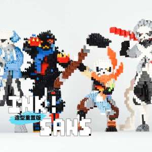 ☝ink Sans Fans Original Legends Game Surrounding Ornaments Building Blocks Toys Tide Play Hand-held Children Gifts✭