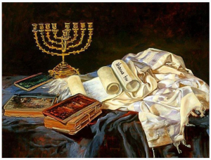 KAYOU | VIVID GEM Judaism Shofar Menorah Sparks 5d DIY Diamond Painting Star of David Jewish Mosaic Cross Stitch Handcraft Home Decor
