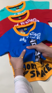 Baju Distro Anak Laki Laki 3-14 Tahun Katun 100% Kaos Anak Laki Laki Lengan Pendek
