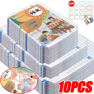 10 Sheets Thick Textbook Protective Cover / Transparent Book Cover / Self Adhesive Book Cover / Frosted Waterproof Protective Case Book / for Student School Supplies Stationery