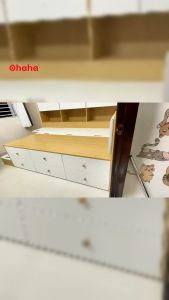 [ Freeship HCM ] [ Trả góp 0%] Combo giường ngủ đa năng nhiều tủ kệ Ohaha - GĐN001