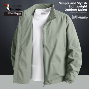 TUCANO | Mens Water Resistant Jacket New Stand Collar Open Shirt Style