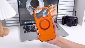 360°Rotating Metal Car Holder Armored Case for IPhone 18 17 Pro Max 16 15 14 13 Pro for Magsafe Magnetic TPU+PC Hard Phone Cover