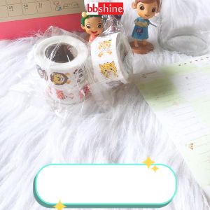 Sticker khen thưởng cho bé cuộn 500 sticker khen thưởng với nhiều hình thú đáng yêu khiến những giờ học của bé thêm sinh động BBShine ST012
