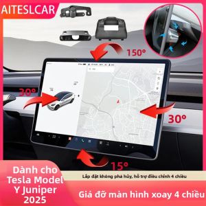 Bộ Giá Đỡ Xoay Màn Hình Điều Chỉnh Độ Nghiêng Dành Cho Tesla Model Y Model 3 Highland Juniper Phụ Kiện Xoay Màn Hình