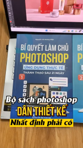 Sách - Bộ 2 Cuốn Bí Quyết Làm Chủ Photoshop Ứng Dụng Thực Tế - Tặng Video Hướng Dẫn + Sách Sổ Tay + Kho Tài Liệu