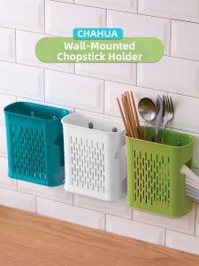CHAHUA | Wall-mounted Chopsticks and Spoons Organizer