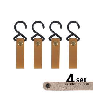 Mountainhiker CLS Outdoor Camping Rack 4pcs Set PU Hook Buckle Self-driving Travel Portable Wind Rope Fixed Buckle Accessory
