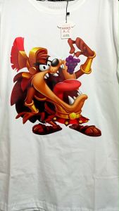 Kaos Pria 3 Dimensi Motif Animasi Raja Tazmania Tshirt Oblong Katun 24s H0119 By Hans & co