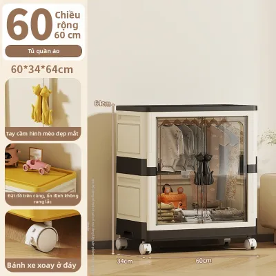 Tủ Lưu Trữ Quần Áo Cho Bé Không Cần Lắp Đặt