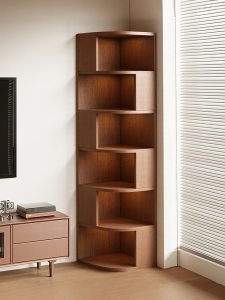 ZHUOHE | Corner Placement Vintage Bookshelf