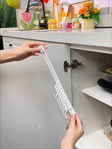 Strong Self-adhesive Track Row Hooks Can Slide S-shaped Hook Non Punching Kitchen Bathroom Storage Rack