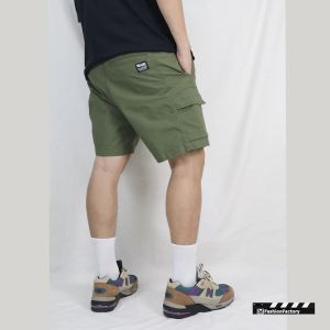 ขาสั้นคาร์โก้ No.690 กางเกงผู้ชายแฟชั่นวินเทจ ผ้ายืดตารางกันลม | US101