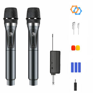 【New Arrival】 Wireless Microphones for Karaoke and Events Dynamic Microphones with Long Range Cordless Design for Clear Sound