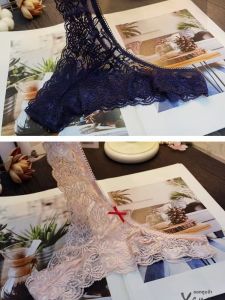 กางเกงชั้นในสตรีเอวต่ำผ้าลูกไม้โปร่งใสเซ็กซี่ ผ้าฝ้ายแท้ ดีไซน์เก๋ไก๋ ชุดชั้นในสตรี ชุดชั้นในสตรีเอวต่ำ