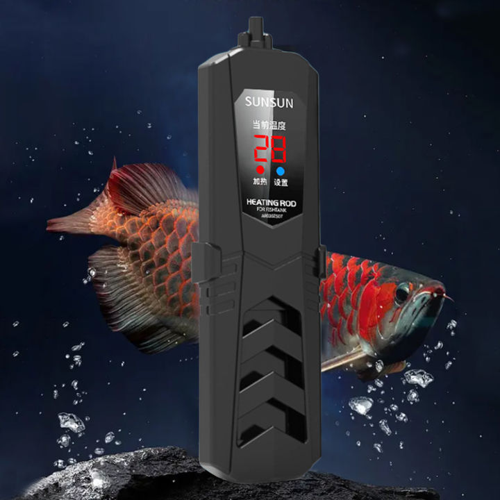 View of 50-1000W Fish Aquarium Heater Explosionproof Submersible Fish Tank ...