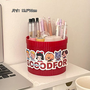 กล่องเก็บของสำหรับโต๊ะทำงานแบบหมุนได้ ความจุขนาดใหญ่ ช่องแยกส่วน กล่องเก็บของอเนกประสงค์สำหรับนักเรียน กล่องเก็บของสำหรับหอพักนักเรียน