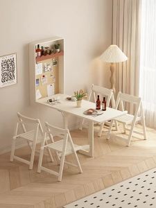 Wall Hanging Foldable Dinning Table Wall Mounted Table Dining Table Kitchen Wall Mount Folding Table R Ultra-Thin Household Small Apartment Table 餐桌