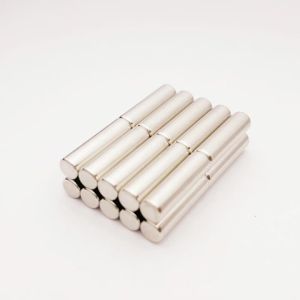 10PCS Neodymium Magnets Dia4x20mm Rod Magnet Magnetic Materials Bar Rare Earth Permanent Strong Imans Craft Parts Neo Magnetics