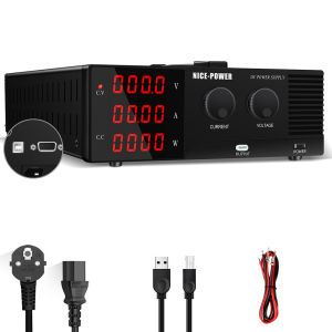 High Power Bench Power Supply 100V 30A 3000W Built In Overload Neat Power Station For Car Battery Constant Voltage Easy to Use RS232