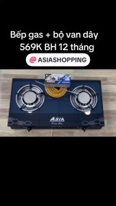 Bếp gas HN ASIA (82) tiết kiệm 30% lượng  gas tiêu thụ + bộ van dây tự động ngắt gas