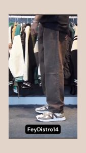 Celana corduroy pria dewasa Corduroy pants celana gombrong pria oversize