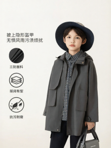 Children Hooded Windproof Jacket