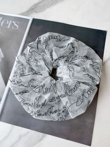 ริบบิ้นผ้าตาข่ายสีดำสไตล์ฝรั่งเศสสำหรับผู้หญิง ริบบิ้นผมอเนกประสงค์ ริบบิ้นผมสไตล์นางฟ้า ริบบิ้นผมแฟชั่น ริบบิ้นผมแบบอเนกประสงค์