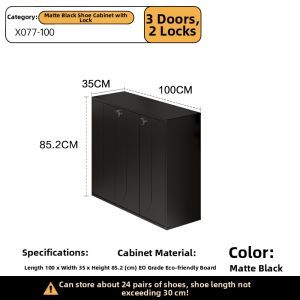 Lockable High-capacity Shoe Cabinet