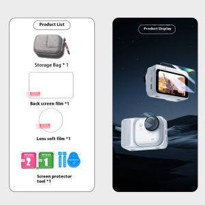 Tempered Glass for Insta360 GO Ultra Lens PC Screen Protector Film Carrying Bag Box for Insta 360 Go Ultra Action Camera