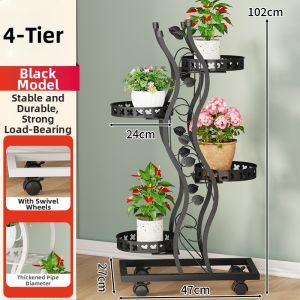NIFENG | Multilayer Movable Iron Flower Stand