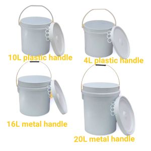 industrial pail with handle and cover. 20L 16L 10L and 4L