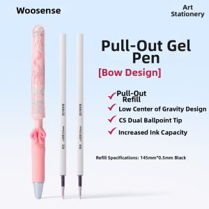 WUSHENG | Flash Cartoon Creative Lifting Quick-Dry Smooth Ballpoint Pen