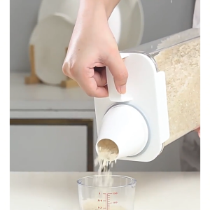 Hộp đựng bột giặt nước giặt nước xả Hộp đựng gạo bằng nhựa cao cấp chống ẩm chống tràn-NIEVE