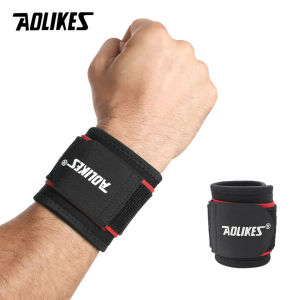 AOLIKES 1PCS Adjustable Sport Wristband Wrist Brace Wrap Bandage Support Band Gym Strap Safety Sports Wrist Protector Hand Bands