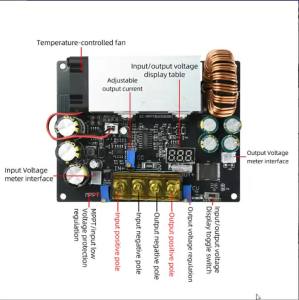 Aideepen | 800W 25A High-Power Adjustable Step Down Buck Converter MPPT Solar Charging Controller Smart Voltage-Regulated Charging Board