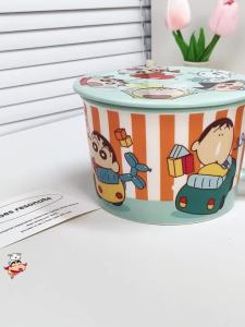 CRAYON SHINCHAN | Crayon Shin Chan Bát Sứ Hình Vuông Đầy Màu Sắc Bộ Đồ Ăn Nhà Bếp Hoạt Hình Dễ Thương Anime Mặt Trước Đĩa Quà Tặng Sinh Nhật Cho Trẻ Em