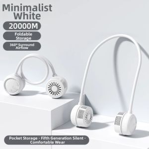 Portable Mini Neck Fan Summer New Arrival Long Battery Life Handheld Cooling Device Compact Size Hanging Neck Fan for Travel